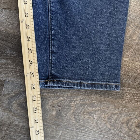 Gap 38x30 Straight Fit Blue Jeans Quality Denim Dark Wash - Picture 5 of 5